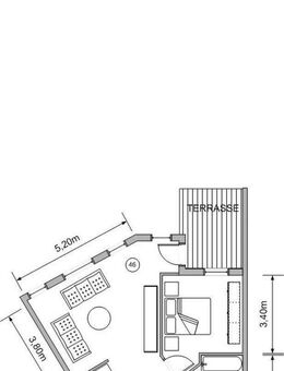 schöne 2-Raumwohnung mit Terrasse zentrumsnah - Lichtenstein (Sachsen)