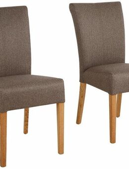 Home affaire Esszimmerstuhl Queen Polsterstuhl BESTSELLER (Set, 2 St), verschiedene Bezüge, Gestell Massivholz