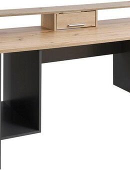 BEGA OFFICE Gamingtisch Highscore 4, Grau inkl. LED Beleuchtung, Computertisch mit Desktopfach