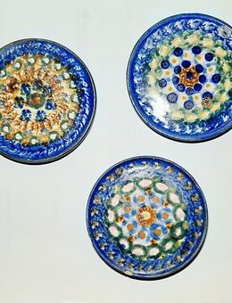3 Keramik - Untersetzer, Handarbeit, Jürgel - Dresden