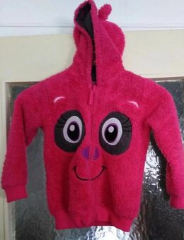 Dicke Sweatjacke mit Kapuze pink - Gr. 116 - Kiki & Koko - Pirmasens