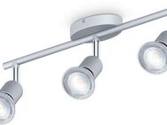 B.K.Licht Deckenleuchte, LED wechselbar, 3-flammiger LED Deckenspot, dreh-, schwenkbar, IP20, neutralweiß