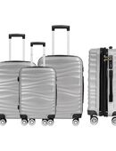 Kofferset DMS 3-teilig Trolley Hartschalenkoffer leicht silber in 75217