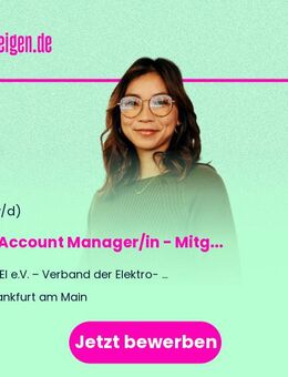 Key Account Manager/in (w/m/d) - Mitgliedergewinnung und Marktanalyse - Frankfurt (Main)