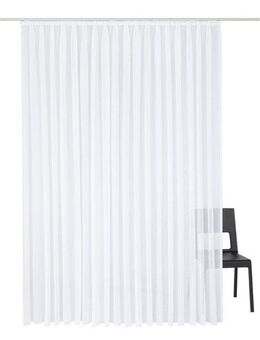 Wirth Gardine Gerty, Faltenband (1 St), halbtransparent, Sablé, Store