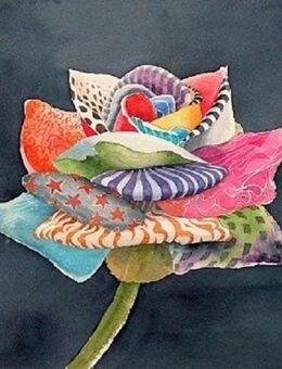 Kunsthandel Gennep - "Multicoulor Rose 1" - Kleve Zentrum