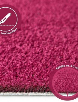 Andiamo Teppichboden Ines, Kräuselvelours, Made in Netherlands, rechteckig, Höhe: 8,5 mm, Uni Farben, Breite 400 cm, strapazierfähig & pflegeleicht