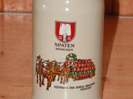 Spaten München Bierkrug Steingut Steinzeug Keramik 1 L neuwertig Sammlerobjekt - Borken