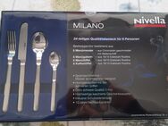 Nivella Milano Besteckset 24 teilig 6 Personen Geschenkkassette OVP Teile Blau - Burglengenfeld