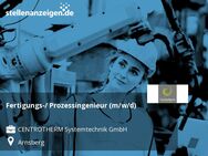 Fertigungs-/ Prozessingenieur (m/w/d) - Arnsberg