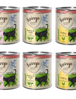 Probiermix Feringa Classic Meat 6 x 800 g Mixpaket 1 (Geflügel, Lamm & Kaninchen, Huhn & Forelle)