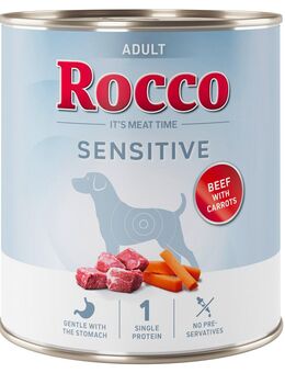 Rocco Sensitive 6 x 400 g / 800 g Neue Rezeptur - 6 x 800 g: Rind mit Möhren