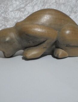 Katze aus wertvollen Krokodilwood balinesische Handarbeit 18 cm - Rödermark Zentrum