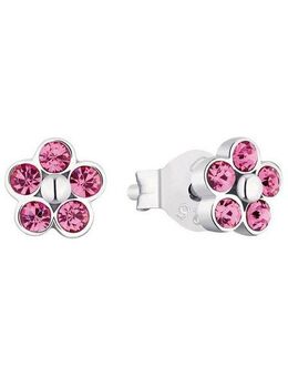 Amor Paar Ohrstecker Flower Power (2-tlg), mit Kristallglas