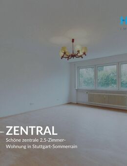 ZENTRAL - Schöne zentrale 2,5-Zimmer-Wohnung in Stuttgart-Sommerrain - Stuttgart