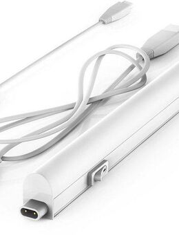 B.K.Licht Lichtleiste, LED fest integriert, Neutralweiß, Unterbauleuchte, Küchenlampe, Stecksystem, 4W 400 Lumen 4.000K, weiß