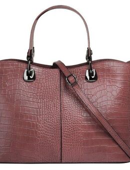 Cluty Henkeltasche, echt Leder, Made in Italy