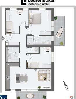 Großzügige 4-Zimmer-Wohnung im Obergeschoss mit zwei Balkonen - Remseck (Neckar)