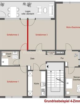***AUS 3 MACH 4*** 120 m²-ETW in gefragter Lage / Teilung von 3 auf 4 Zimmer möglich / 2 Garagen - Bonn