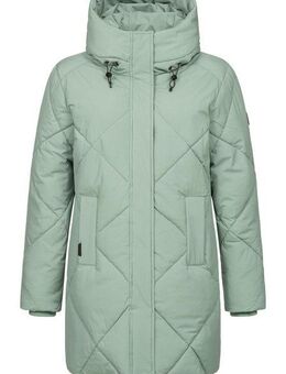 Ragwear Steppmantel Diamanta Wasserdichter Damen Kurzmantel mit Kapuze