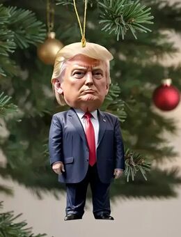 Trump-inspirierte Acryl-Dekoration – Glänzende Akzente für Weihnachten & Halloween Design 1 Set34251 - Ingolstadt