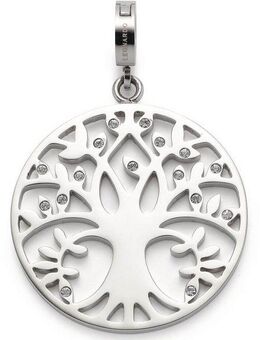 LEONARDO Charm-Einhänger Lebensbaum, mit Kristallglas