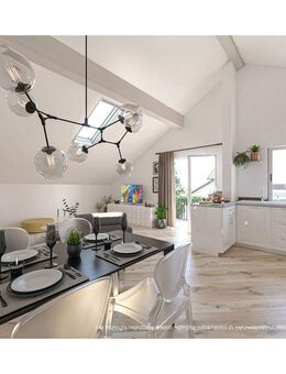 Dachgeschoss-Traumwohnung: 2 Zimmer mit Westbalkon - Olching
