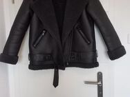 Only Aviator Piloten Lederjacke Gr. 34 XS grau wNeu - Herrenberg