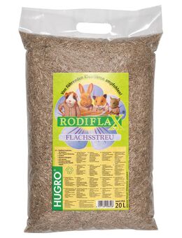 Hugro RODIFLAX Flachsstreu Leinenstreu - 20 l