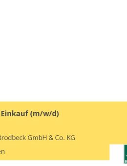 Teamleiter Einkauf (m/w/d) - Metzingen