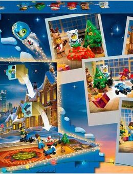 LEGO® Spielzeug-Adventskalender Spielbausteine, (60475), LEGO City (186-tlg), Made in Europe