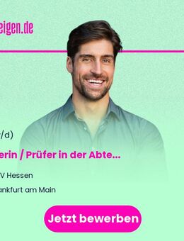 Prüferin / Prüfer (w/m/d) in der Abteilung Interne Revision, Datenschutz und Compliance - Frankfurt (Main)