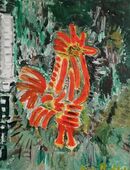 Abstraktes, originales Öl-Kunstwerk auf Leinwand in 79379