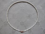 Keramik Kette Collier 925er Silber weiß roseverg. 36 Süßwasser Zuchtperlen HSE24 - Niddatal