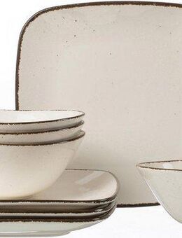 Ritzenhoff & Breker Tafelservice Geschirr-Set CASA (8-tlg), 4 Personen, Porzellan, Vintage Look, 8 Teile, für 4 Personen