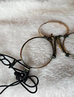 Antik Brille Zwicker Kneifer mit Etui 1900 Sammlerstück Bügelbrille Nasenbrille - Erfurt