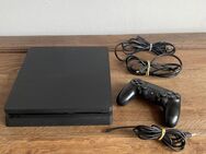 Playstation 4 PS4 Konsole 500GB slim schwarz Kabel 1 Controller - Bergisch Gladbach