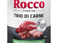 Top-Angebot Rocco Trio di Carne - 24 x 400 / 800 g 24 x 800 g: Rind, Huhn & Wild