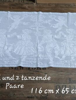 Tischdecke /Decke / Läufer Handarbeit 2 Engel u. 2 tanzende Paare - Hannover Buchholz-Kleefeld