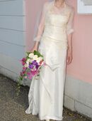 Hochzeitskleid Rembo Styling gold-creme cappuccino in 99310