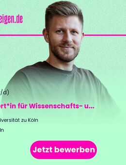 Expert*in für Wissenschafts- und Bildungskommunikation - Köln