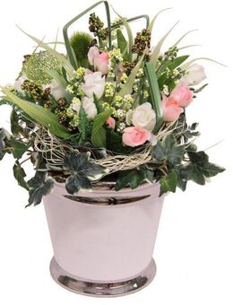 Kunstpflanze Mini Röschen Rose, I.GE.A., Höhe 28 cm
