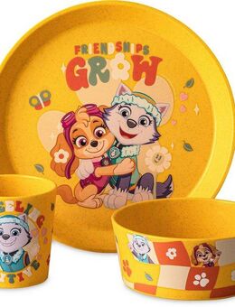 KOZIOL Kindergeschirr-Set Kleiner Teller + Schale + Becher CONNECT GROW PAW PATROL (3-tlg), 1 Personen, Kunststoff, 100% melaminfrei & recycelbar, CO² neutral in Deutschland produziert!