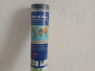 Craenen Weltkarte World Map 53x68cm mit Metall Aufhänger neu nie benutzt ovp - Essen