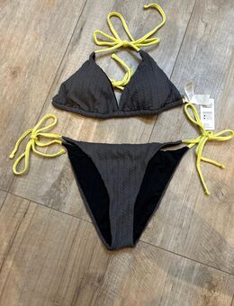 Schwarz grauer Bikini Größe L - Muldestausee