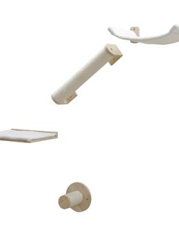 Kerbl Pet Kletterwand Alps für Katzen - 4-teiliges Set