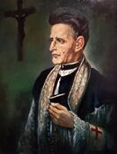 Pater Rupert Mayer Ölgemälde signiert Oskar Lindner München Liturgie Kruzifix in 90459