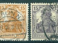 Deutsches Reich gestempelt Nr. 98-101 + 103-4 + 107-112 wie auf den Bildern zu sehen. - Porta Westfalica Zentrum