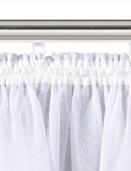 Weckbrodt Gardine Brüssel, Kräuselband (1 St), halbtransparent, Voile, echte Stickerei, Voile, halbtransparent, Bordüre, Kante, gebogt, Store