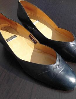 Dari Leder Pumps Damen Schuhe dunkelblau Gr. 40 Vintage Design 5,- - Flensburg